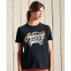 Superdry Γυναικεία κοντομάνικη μπλούζα Script Style Floral T-Shirt